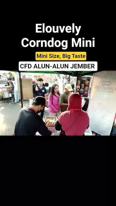 Ketemu di Minggu Pagi, CFD Alun-Alun Jember, Enak Corndognya, Hemat ...
