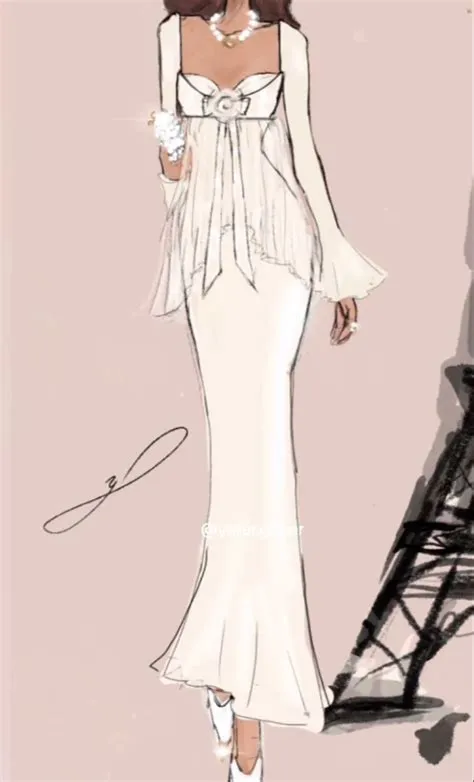 by ... on for textiles 😋 | Fashion drawing dresses, Fashion design ...