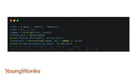 Python Sort Dictionary by Key or Value