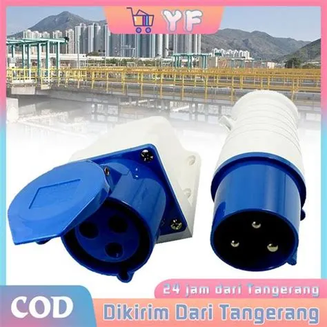 Jual 32 Ampere 3Pin Colokan 3 Lubang Genset Hole Stop Kontak 3 Phase ...