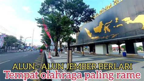 ALUN - ALUN JEMBER NUSANTARA BERLARI ⁉️ TEMPAT OLAHRAGA PALING RAME ...