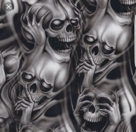 Evil Skull Tattoo, Evil Tattoos, Skull Sleeve Tattoos, Demon Tattoo ...