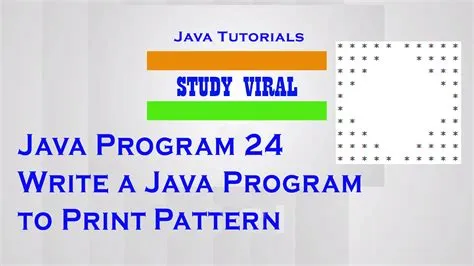 Java Program 24 - Java Program to Print Star Square - Rombus Patterns ...
