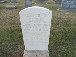 Elizabeth Sue Reynolds Riley (1882-1948) - Mémorial Find a Grave