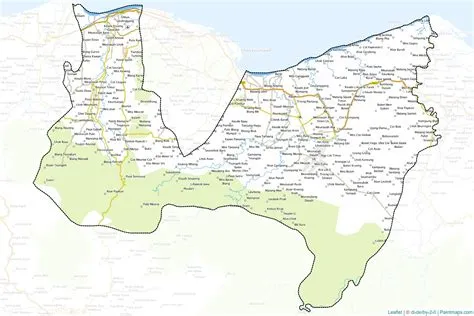 Make printable Aceh Utara maps with border masking (cropping) using ...