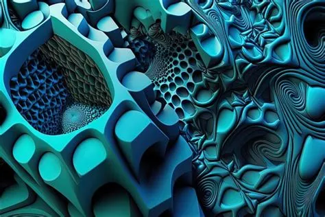 Premium AI Image | Abstract pattern in blue and turquoise