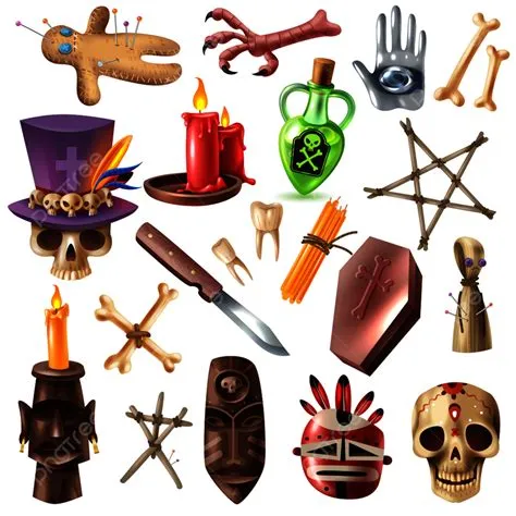 Voodoo Skull Clipart Vector, Voodoo African Occult Practices Attributes ...