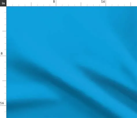 turquoise medium blue solid color deep a - Spoonflower