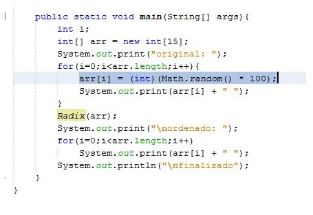 Método de ordenamiento por Radix sort: Metodo de ordenacion por radix sort
