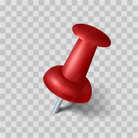 Premium Vector | Realistic pin with shadow on transparent background