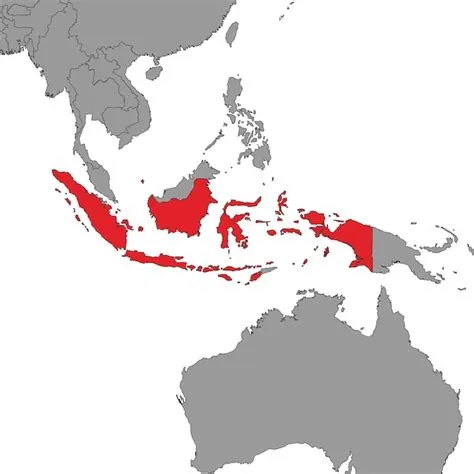 Premium Vector | Indonesia on world map Vector illustration