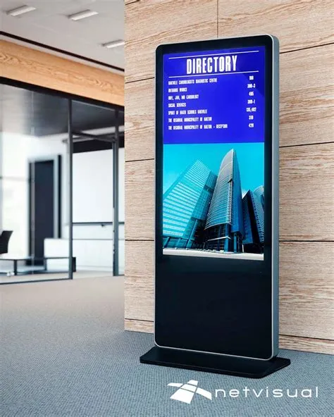 Digital Building Directory by Netvisual | Digital kiosk, Retail signage ...