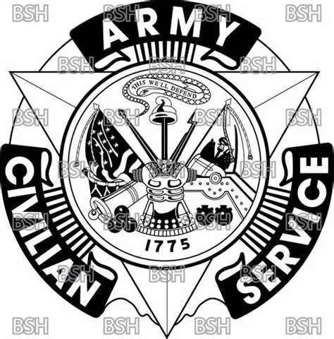 US Army Civilian Service Pin Vector Image Files (.ai, .pdf, & .svg ...