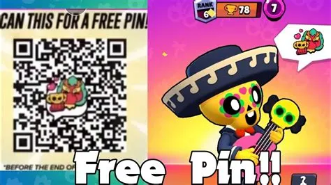 Free Pin QR Code!! Brawl Stars - YouTube