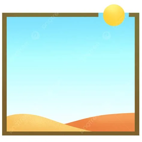 Desert Scene Clipart Hd PNG, Desert Scene Border, Desert, Blue Sky, Sun ...