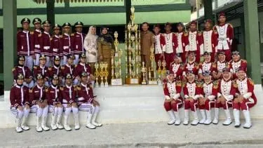 Inspiratif, Tim Paskibra SMPN 12 Bekasi Raih 9 Piala di LKBB Telegraf 4.0