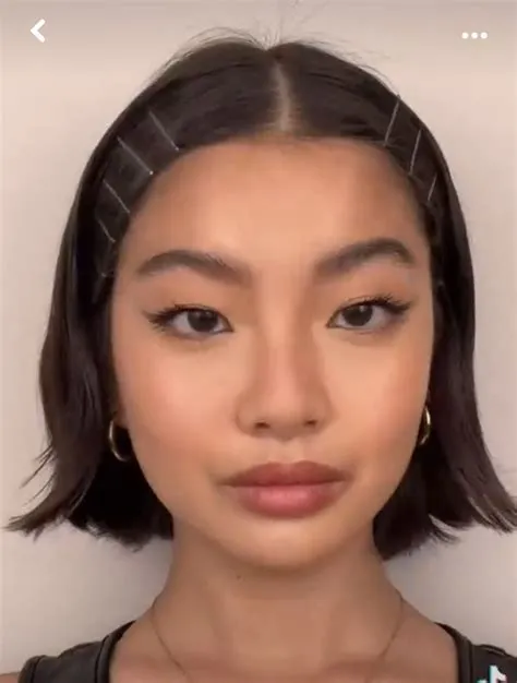 bobby pinned bangs | Headbands for short hair, Short hair accessories ...