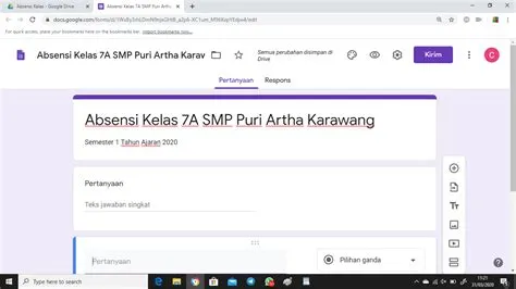 Tutorial Cara Membuat Absensi Online di Google Forms [Versi Ceklis ...