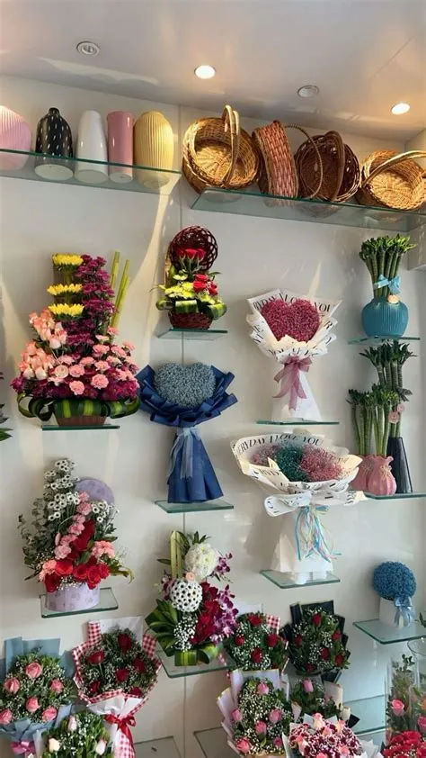 de Melanie J. en Negocio de florería | Decoración de floristería ...