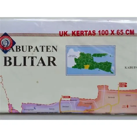 Jual PETA KABUPATEN BLITAR UKURAN 100x65cm | Shopee Indonesia