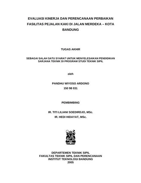 (PDF) EVALUASI KINERJA DAN PERENCANAAN …digilib.itb.ac.id/files ...