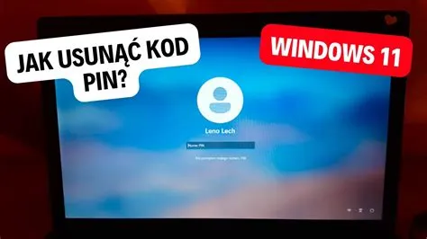 Jak usunąć kod PIN wymagany do zalogowania się do konta w Windows 11 ...