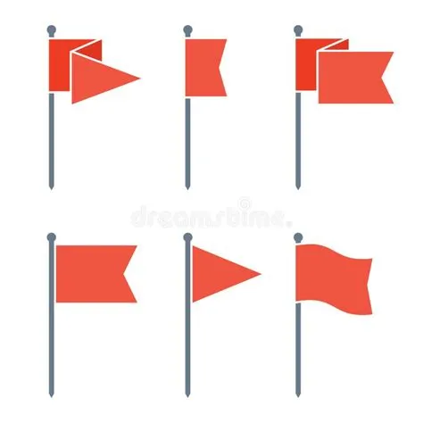 Flag Pin Vector Flat Icon Set Stock Vector - Illustration of direction ...