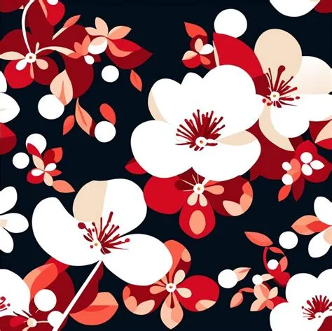Premium Vector | Cherry sakura blossoms spring pattern background