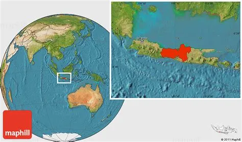 Java Island World Map