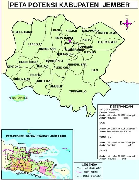 POTENTIAL MAP OF JEMBER REGENCY