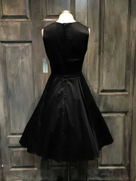 Back of Black Pinup Dress🖤 | Black pinup dress, Pin up dresses, Black pinup