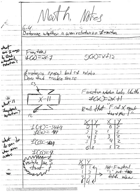Cornell note taking examples-math | Cornell notes, Math examples ...