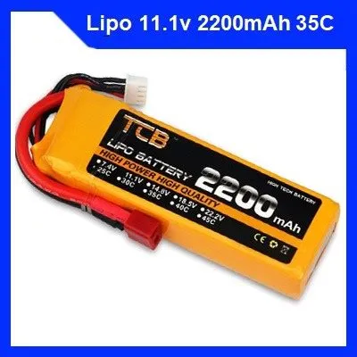 lipo 3S 11.1V 2200mAh 35C cho đồ chơi RC, xe điều khiển, cano, máy ...