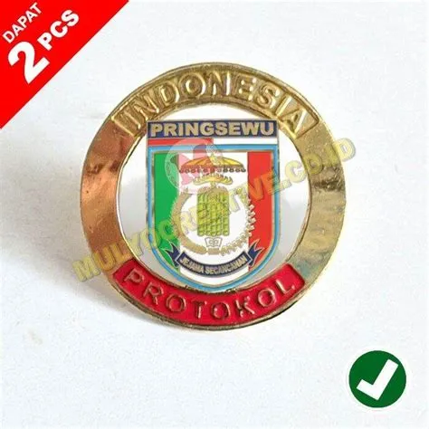 Logo Daerah Protokol Pin Protokol Kabupaten Pringsewu Lencana ...