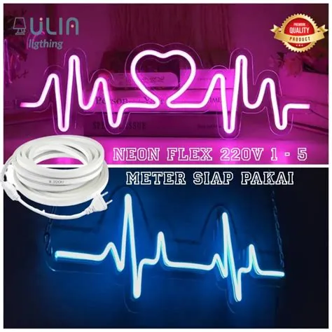 Jual Paket Lengkap Lampu Neon Flex 220v Flexible 1 2 3 4 5 meter ...