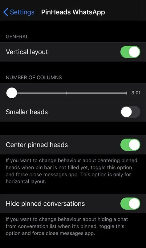 PinHeads WhatsApp ports iOS 14’s conversation pinning UI to WhatsApp