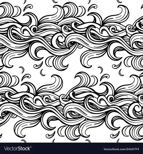 Wave Pattern Black And White
