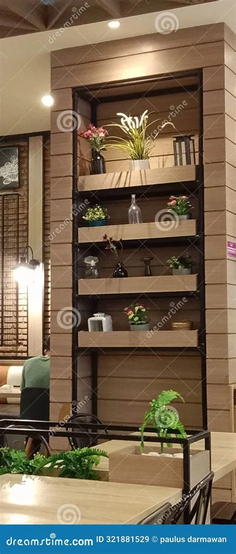 Decorative Wall in Restaurant in Lippo Plaza at Jember City Stock Image ...