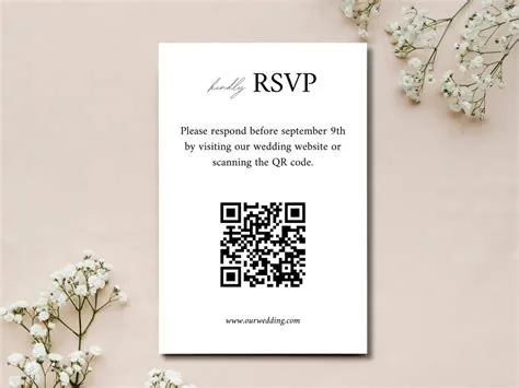 QR Code Rsvp Editable QR Code Rsvp QR Code Rsvp Wedding - Etsy