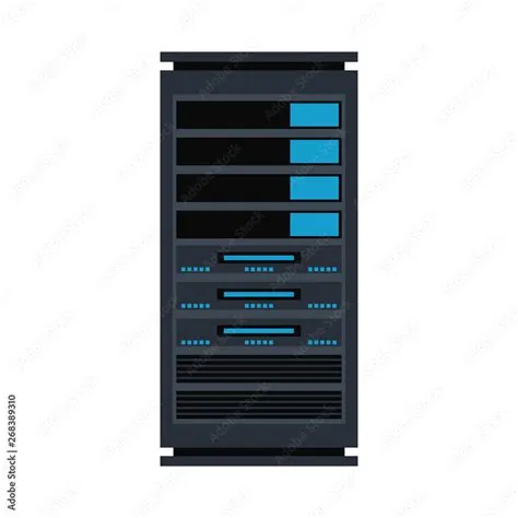 Vector server rack icon database storage design vector de Stock | Adobe ...