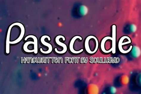 Passcode Font by SoulusYid · Creative Fabrica