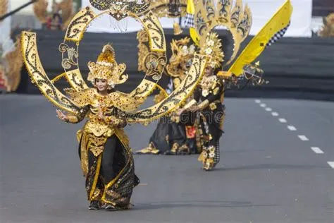 Portrait of Jember Fashion Carnival Participants Editorial Stock Image ...