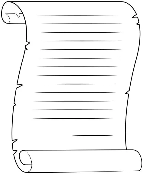 Scroll Template Printable