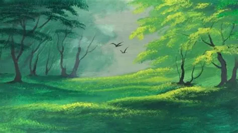 Draw Simple Cartoon Forest at David Dicken blog