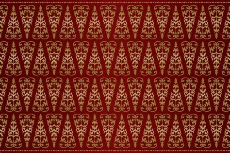Premium Vector | Malay Riau Batik Songket, Weaving Corak Motif Pucuk ...