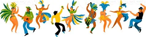 People dance. Brazilian carnival. Illustration 14441195 PNG