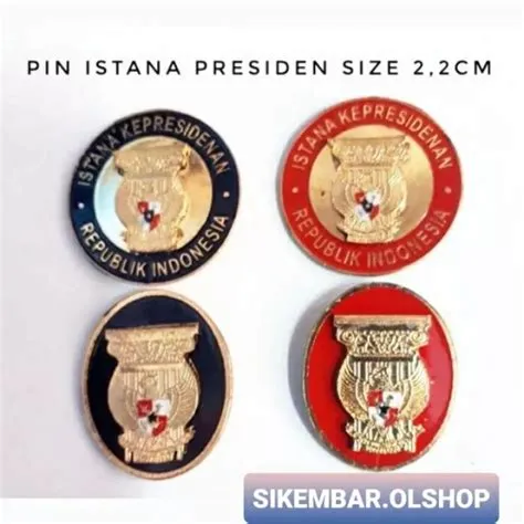 Jual Pin Istana Presiden Kepresidenan RI Dimensi 2,2cm Tusuk Paku ...
