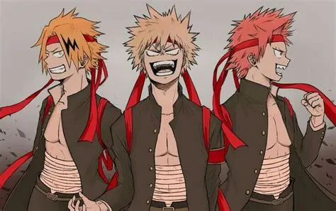 Kaminari Denki, Eijiro Kirishima, Katsuki Bakugou || Boku No Hero ...