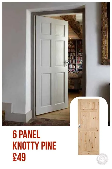 6 Panel Knotty Pine Door £49 | Knotty pine doors, Doors, Internal doors