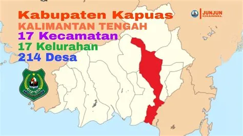 Kabupaten Kapuas, Kalimantan Tengah, 17 Kecamatan, 17 Kelurahan, 214 ...